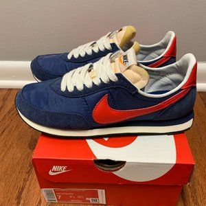 Nike Waffle Trainer 2 SP DB3004-400 Midnight Navy/Max Orange Mens Size 7